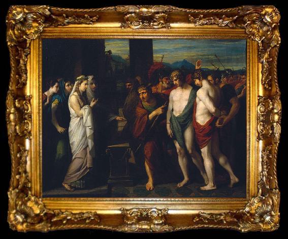 framed  Benjamin West Pylades and Orestes Brought as Victims before Iphigenia, ta009-2